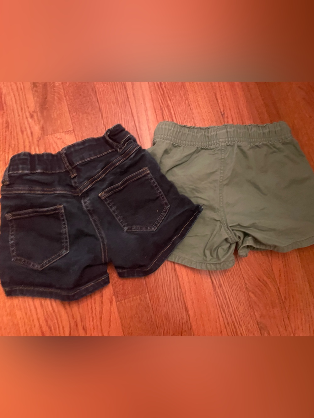 Bundle of shorts! Hanna Andersson denim & olive green